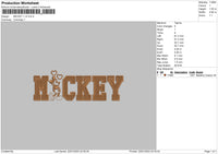 Mickey Clr Embroidery File 6 sizes