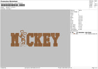 Mickey Clr Embroidery File 6 sizes
