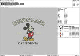 Mickey 1611 Embroidery File 6 sizes