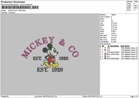 Mickey2501 Embroidery File 6 sizes