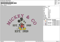 Mickey2501 Embroidery File 6 sizes