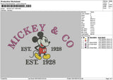 Mickey2501 Embroidery File 6 sizes