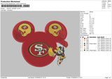 Mickey Helmet Embroidery File 6 sizes