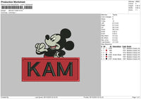 Kam Embroidery File 6 sizes