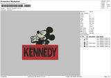 Kennedy Embroidery File 6 sizes
