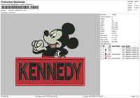 Kennedy Embroidery File 6 sizes