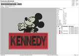 Kennedy Embroidery File 6 sizes