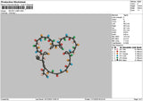 Mickeylamp 001 Embroidery File 6 sizes