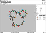Mickeylamp 001 Embroidery File 6 sizes