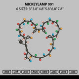 Mickeylamp 001 Embroidery File 6 sizes