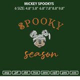 Mickey Spookys Embroidery File 6 sizes