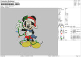 Mickey Xmas 223 02 Embroidery File 6 sizes