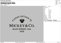 Mickey & Co Embroidery File 4 size