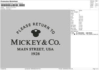 Mickey & Co Embroidery File 4 size
