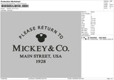 Mickey & Co Embroidery File 4 size