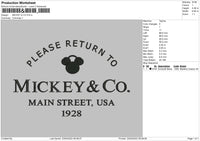 Mickey & Co Embroidery File 4 size