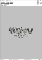 Mickey3108 Embroidery File 6 sizes