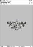 Mickey3108 Embroidery File 6 sizes