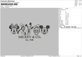 Mickey3108 Embroidery File 6 sizes