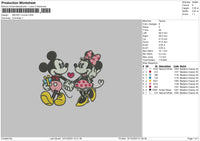 Mickeyminnie1512 Embroidery File 6 sizes