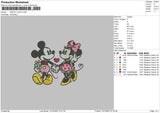Mickeyminnie1512 Embroidery File 6 sizes