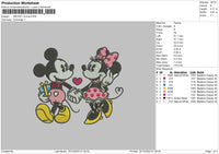 Mickeyminnie1512 Embroidery File 6 sizes