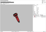 Mic Embroidery File 6 sizes