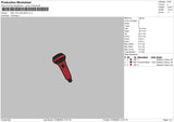 Mic Embroidery File 6 sizes