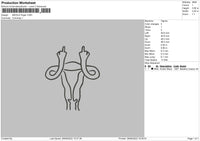 Middle Finger Embroidery File 4 sizes