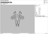 Middle Finger Embroidery File 4 sizes