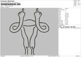 Middle Finger Embroidery File 4 sizes