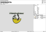 Midnitetext Embroidery File 6 sizes
