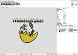 Midnitetext Embroidery File 6 sizes
