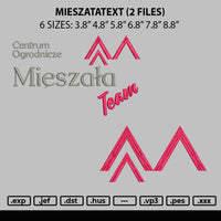 Mieszatatext Embroidery 2 Files