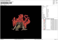Might Guy Embroidery File 6 sizes