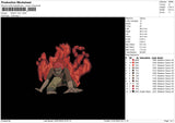 Might Guy Embroidery File 6 sizes