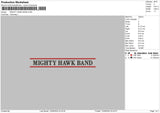 Mightytext Embroidery File 6 sizes