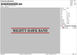 Mightytext Embroidery File 6 sizes