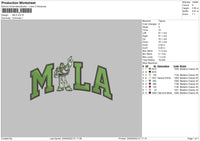 Mila Embroidery File 5 sizes