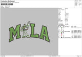 Mila Embroidery File 5 sizes