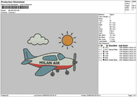 Air Sun Embroidery File 6 sizes
