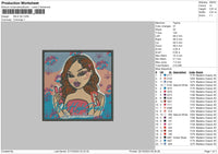 Mile Embroidery File 6 sizes
