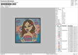 Mile Embroidery File 6 sizes