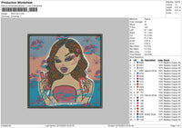 Mile Embroidery File 6 sizes