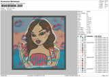 Mile Embroidery File 6 sizes