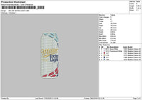 Millerbottle Embroidery File 6 sizes