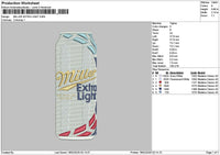 Millerbottle Embroidery File 6 sizes
