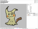 Mimikyu Embroidery File 7 size