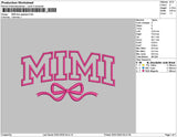 Mimibow App Embroidery File 6 sizes