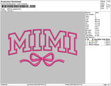 Mimibow App Embroidery File 6 sizes